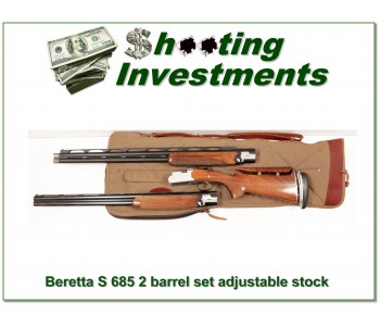 [SOLD] Beretta Model S 685 2 barrel trap set Exc Cond!